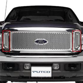 85105 Putco Stainless Steel Pair Of Side Vents For 99-04 Ford Super Duty