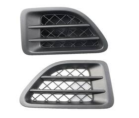 Slr00152 Range Rover Hse 2006-2009 Left Right Fender Vent Silver Metallic Grille Set Pair