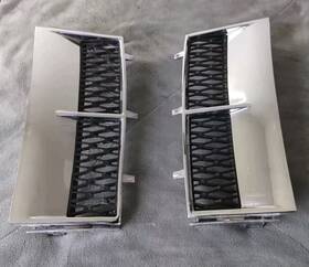 Sv-rgrv-0608-cmbk Range Rover Side Vent Grilles Chrome With Black Mesh 2003 To 2011 Land Hse