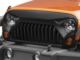 J111776 Red Rock 4x4 Gladiator Grille In Matte Black Styling Fits Jeep Wrangler Jk