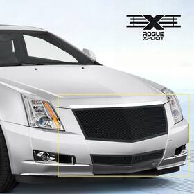 Rogue Xplicit 371242122929 Front Black Mesh Grille Upper Lower Fits 08-13 Cadillac Cts 11-14 Coupe Grill Ss