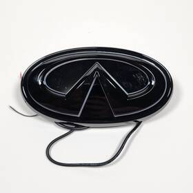 Q50-01 Ruici Lucky Illuminated Infiniti Led Car Front Grille Star Emblem Badge Gloss Black Edition