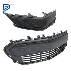 Po1206575lt Silscvtt For Chevrolet Bolt Ev 2017-21 Front Bumper Upper Lower Grille Gloss Black