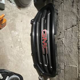 Po614375lt Silscvtt For Gmc Terrain 2018 2019 2020 2021 Front Bumper Upper Grille Grill Glossy Black