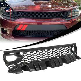 68417502aa Snatchede New Upper Grille With Bezels Dual Inlets Fits For 15-21 Dodge Charger Srt Scat Pack