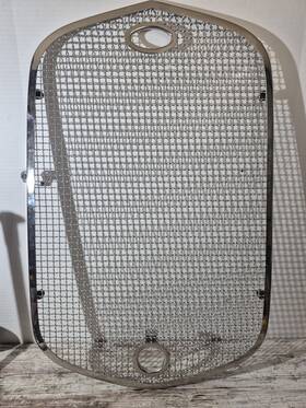 91122152-30 Speedway Motors Ford Model A 1930 Polished Stainless Steel Radiator Stone Guard Used