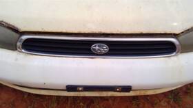 91061ac120 Subaru Grille Excluding Gt And Outback With Chrome Trim Fits 96-97 Legacy Oem