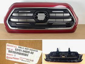 53101-04020-d0 Toyota 2018-2023 Tacoma Grill Grille Barcelona Charcoal Red Oem