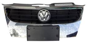 104-50292a Volkswagen Upper Grille Black Chrome Fits 07-11 Eos