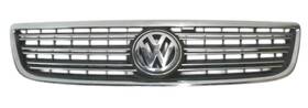 3d0853651 Volkswagen 04-06 Vw Phaeton Front Hood Radiator Grille Silver Oem