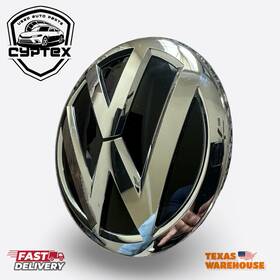 7n0-853-600-a Volkswagen 2018-2020 Atlas Front Grille Emblem Logo Ornament Without Auto Brake Oem