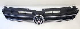 7p1-853-651-a Volkswagen 11-17 Touareg Front Bumper Logo Grille Panel Cover Bezel Oem