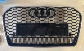 Wheelx A6 S6 C7 For Audi 2016 2017 2018 Rs6 Style Front Grille Honeycomb Mesh Grill Abs