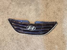 Wp2750400 Worldpicks Plastic Front Bumper Upper Grill Chrome For Hyundai Sonata Sedan 2011 12-2013