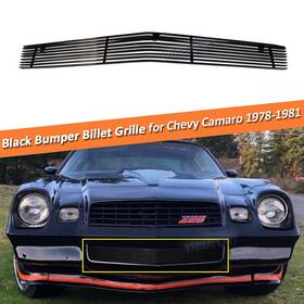 23016844hy Yh-autopart Black Bumper Billet Grille Fits 1978 1979 1980 1981 Chevy Camaro Also Fit Z28