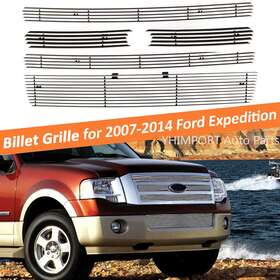 20017832ay Yhimport Fits 2007-2014 Ford Expedition Chrome Billet Grille Grill Insert Combo 2012 2013