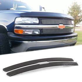 21015701a Yhimport Fits 1999-2002 Chevy Silverado 1500/1500hd/250 Polished Chrome Billet Grille