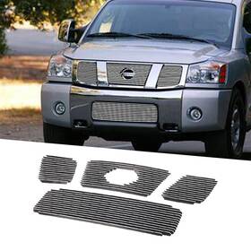 22017992aw Yhimport For 2004-2007 Nissan Titan/armada Chrome Billet Grille Insert Combo With Logo Show