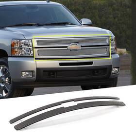 Yh-20015766a Yhimport Fits 2007-2013 Chevy Silverado 1500 Polished Main Upper Billet Grille Insert