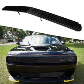 Yh-21016337h Yhimport Fits 2015-2022 Dodge Challenger Phantom Black Billet Grille Upper Grill Insert