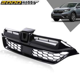 Y-02hgl1320b Ylwspeed2000 Fit For 2020-22 Honda Cr-v Crv Honeycomb Front Upper Grille Assembly Abs Plastic