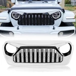 White & Black Front Vader Grille Bumper For 2018-2025 Jeep Wrangler Jl Jt. Fixed Price $159.99.