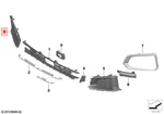 Genuine Bmw X6 G06 30DX 40IX Sac Grille Side Open Right 51117446168. Fixed Price $65.87.