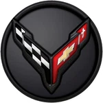 C8 Corvette Wheel Center Cap Black/carbon Flash With Flags Logo Gm 84691535. Fixed Price $69.99.