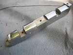 ++ 1949 Chrysler Center Vertical Grill Bar Pn 1298365, Needs Plating, Bump Spot. Fixed Price $15.00.