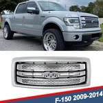 Ingot Silver Front Bumper Grille Fits 2009-2014 Ford F-150 F150 Platinum Lariat. Fixed Price $261.99.