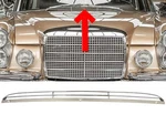 Chrome Grille Decorative For Mercedes W110 W111 W112 Hood Air Scoop Inlet. Fixed Price $342.29.