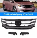 Fits 2014-2017 Honda Odyssey Black Front Bumper Upper Grille W/chrome Trim. Fixed Price $65.00.
