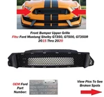 Oem 2015-2020 Ford Mustang Shelby Front Bumper Upper Grille Broken FR3Z8200AB. Fixed Price $100.00.