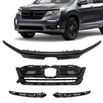 For Honda Pilot 2019-2022 #HO1210158 Front Upper Grille W/grill Trim Assembly. Fixed Price $81.90.