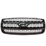 For 2007-2009 Santa Fe Front Center Grills Chrome Shell, Black Insert Plastic Q. Fixed Price $129.95.