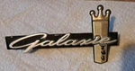 1964 Ford Galaxie 500 Front Grille Emblem Gold Metal Oem Script PART#C4AZ-8213-A. Fixed Price $65.00.