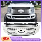 White Platinum Front Upper Grille Ford F250 F350 F-250 F-350 2017-2019. Fixed Price $266.99.