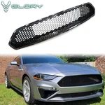 Fits 18-23 Ford Mustang Front Bumper Upper Honeycomb Grille Gloss Black Abs. Fixed Price $109.99.