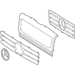 Genuine Mercedes G-class Front Grill Assembly Oem (09-11) 4638800323. Fixed Price $806.70.