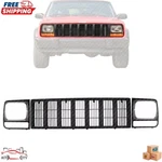 New Black Grille Left Right Headlamp Door Bezel 3PC For 1997-2001 Jeep Cherokee. Fixed Price $75.21.