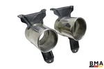*damaged* Ferrari 488 Rear Muffler Exhaust Pipe Tip Assembly Set 2016 - 2020 Oem. Fixed Price $199.99.