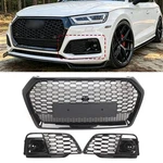 Front Honeycomb Mesh + Fog Lamp Grilles Kit For Audi SQ5 2018 2019 2020. Fixed Price $500.02.