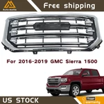 Front Upper Bumper Grille Chrome Trim For Gmc Sierra 1500 2016 2017-2019. Fixed Price $148.70.