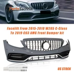 Fit For 2015 2016 2017 2018 W205 Class Front Bumper Kit Grille C63. Fixed Price $412.77.