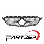 Fit For W205 C-class 2019-2021 Front Diamond Grille Black W/camera Hole. Fixed Price $81.55.