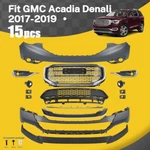 Fit For 2017-2019 Gmc Acadia Denali Front Bumper Cover Assembly Kit Set 15PCS. Fixed Price $445.99.
