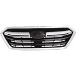 For Sabaru Outback Grille 2018 2019 Painted Black Shell Insert W/ Silver Molding. Fixed Price $110.60.