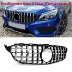 For Mercedes C-class W205 C205 C300 C43 Chrome+black Gtr Style Grille 2015-2018. Fixed Price $50.49.