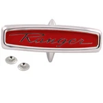 1968-69 Ford F-series Truck; Grill Emblem; "ranger" Chrome Housing With Red. Fixed Price $114.99.