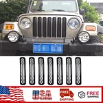 7PCS Abs Front Grille Inserted Mesh Covers Fit Jeep Wrangler 1997-2006. Fixed Price $39.09.